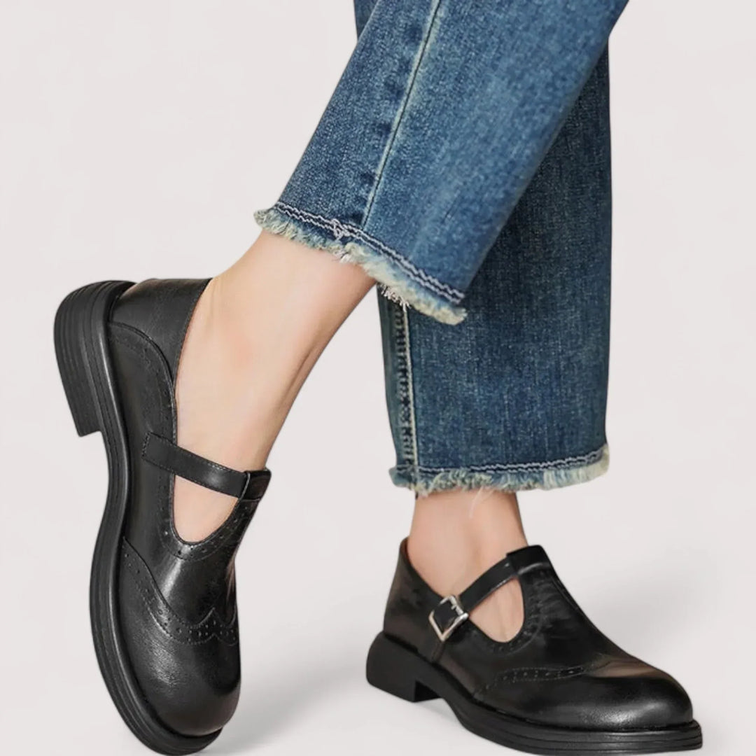 Jane | Dames Gespband Ronde Neus Schoenen