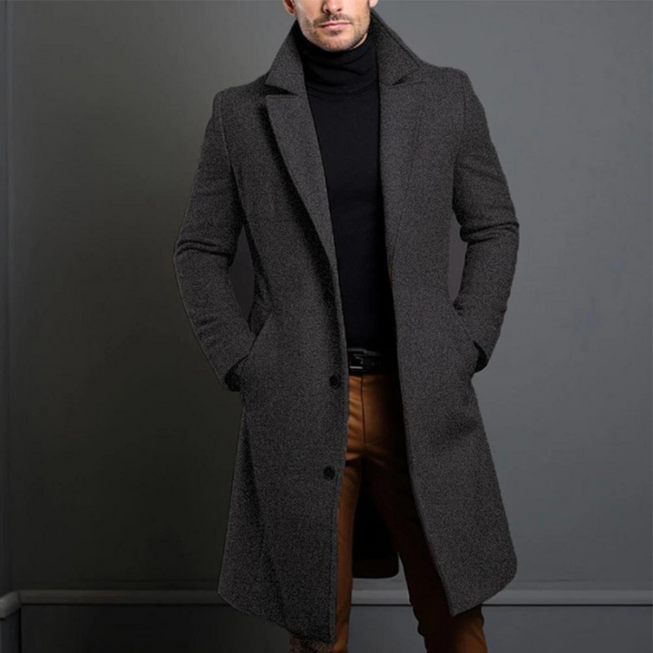 Griffin| Herren Langer Warmer Wintertrenchcoat