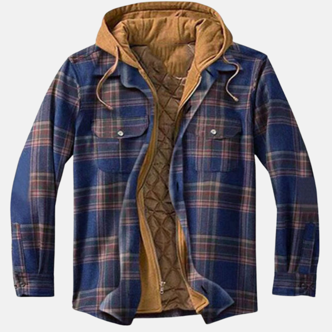 Jonah | Herren Gepolstertes Flanell-Hemdjacke