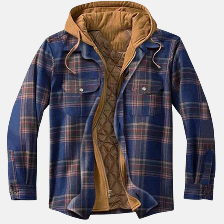 Jonah | Herren Gepolstertes Flanell-Hemdjacke