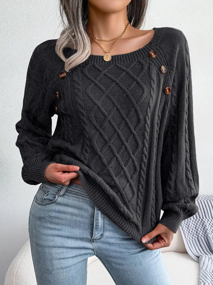 Kabelstrick™ Pullover | Baumwollmischung | Stilvoll und Bequem