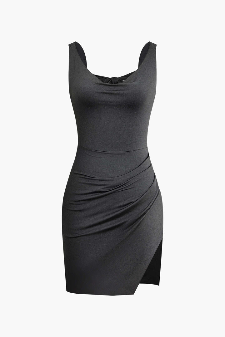Amara | Tie-Back Bodycon Minikleed – Sensuele Silhouet voor Bijzondere Gelegenheden