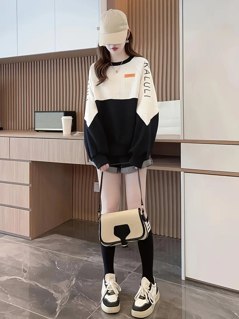 Evelien™ Modischer Colorblock-Pullover für Damen