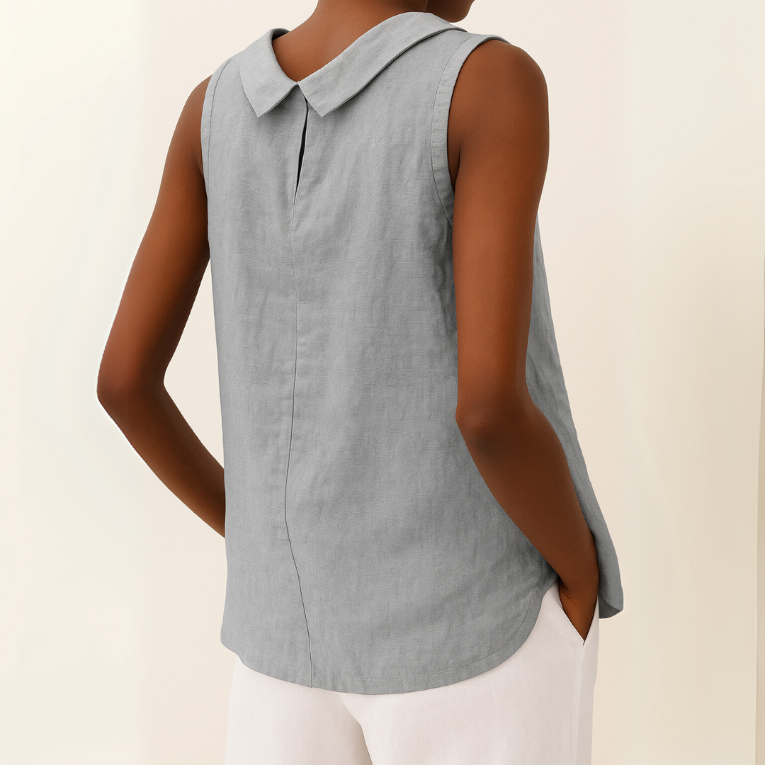 Emmeline | Dames Mouwloos Casual Ronde Hals Top