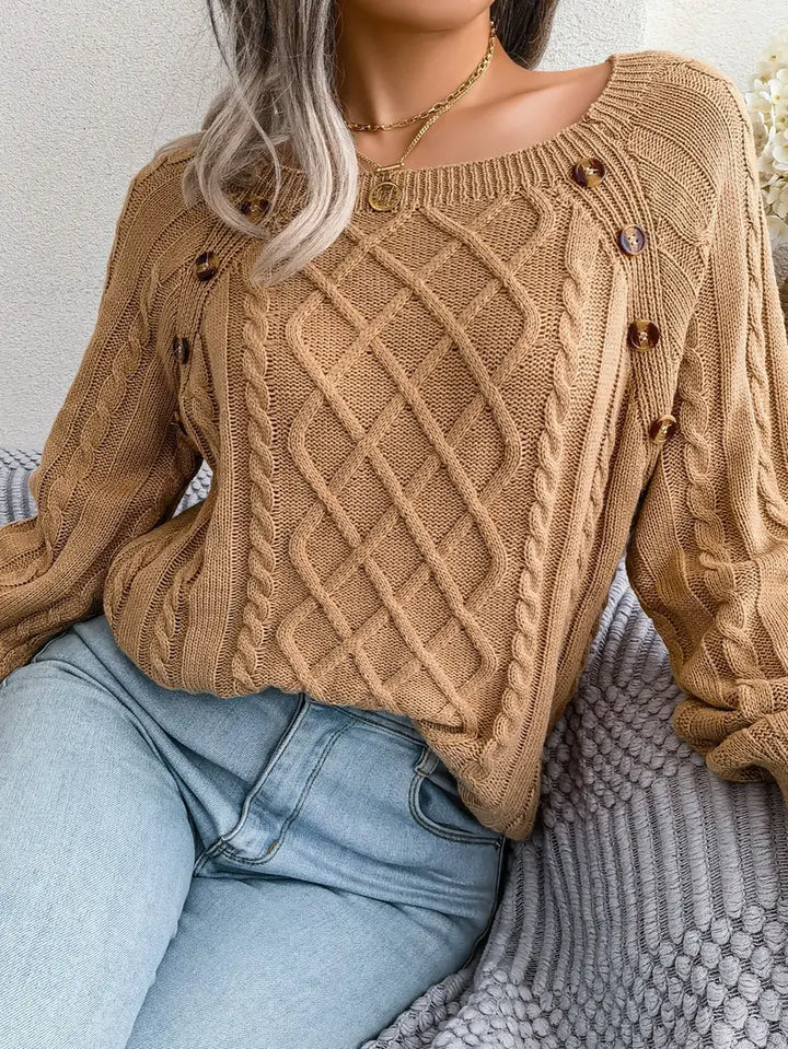 Kabelstrick™ Pullover | Baumwollmischung | Stilvoll und Bequem