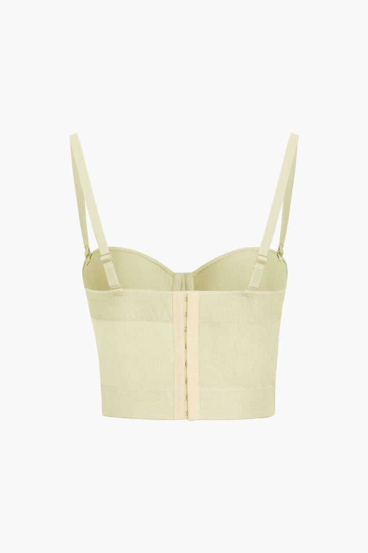 Ida | Figuuraccentuerende Bustier-top met Beugelcups en Transparante Mesh-Structuur