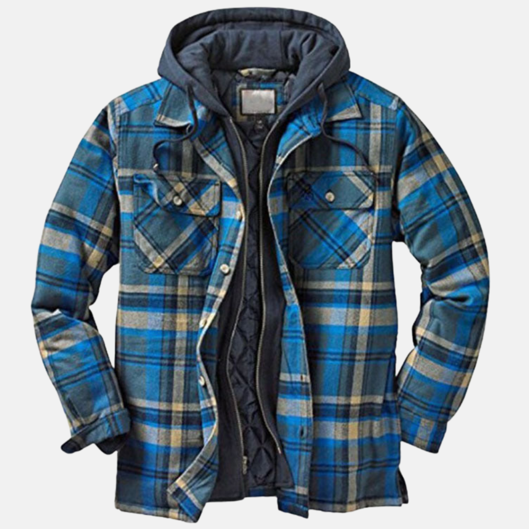 Jonah | Herren Gepolstertes Flanell-Hemdjacke