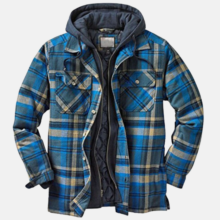 Jonah | Herren Gepolstertes Flanell-Hemdjacke