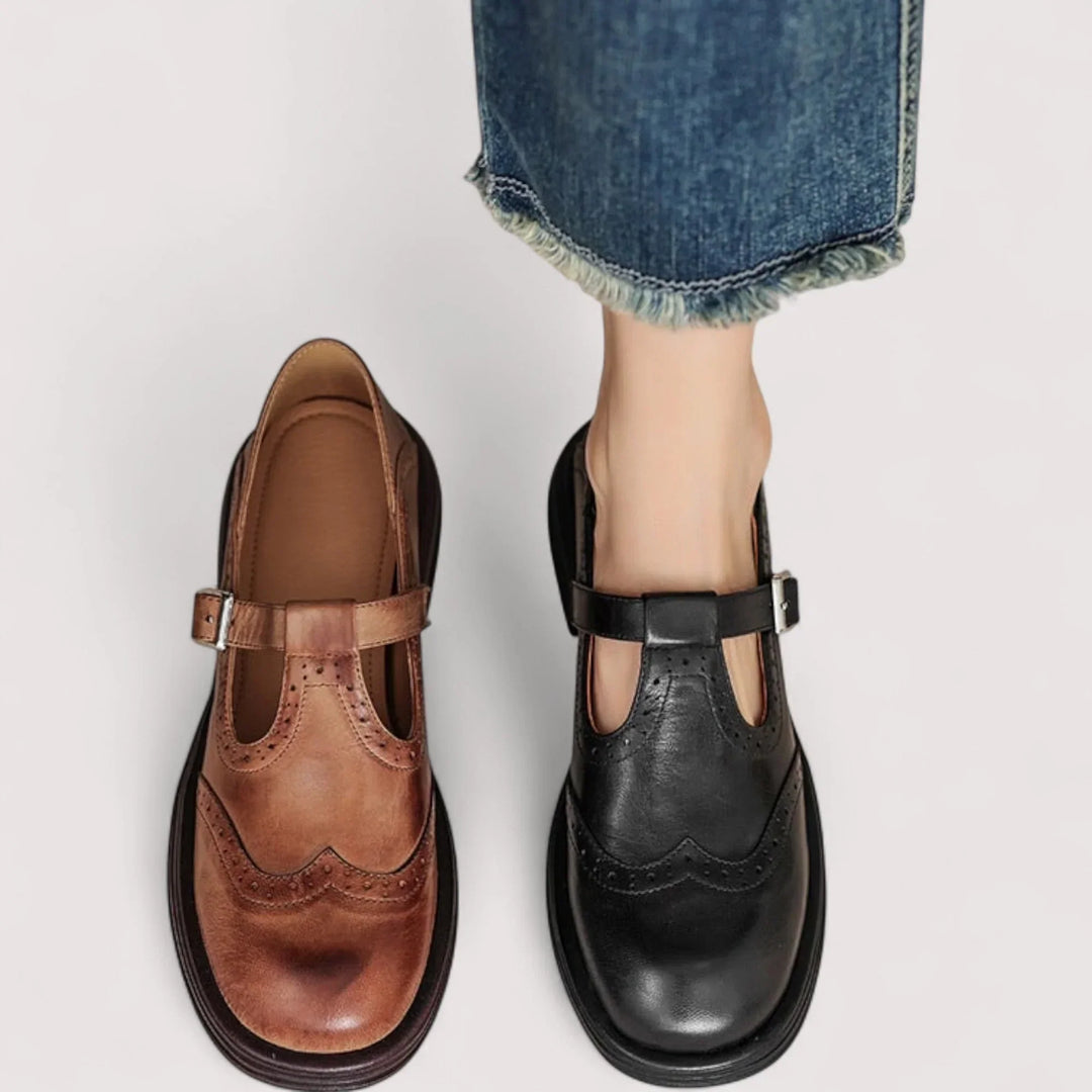 Jane | Dames Gespband Ronde Neus Schoenen