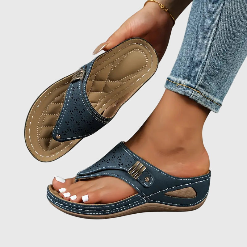 Jocelyn | Dames Instap Platte Sandalen