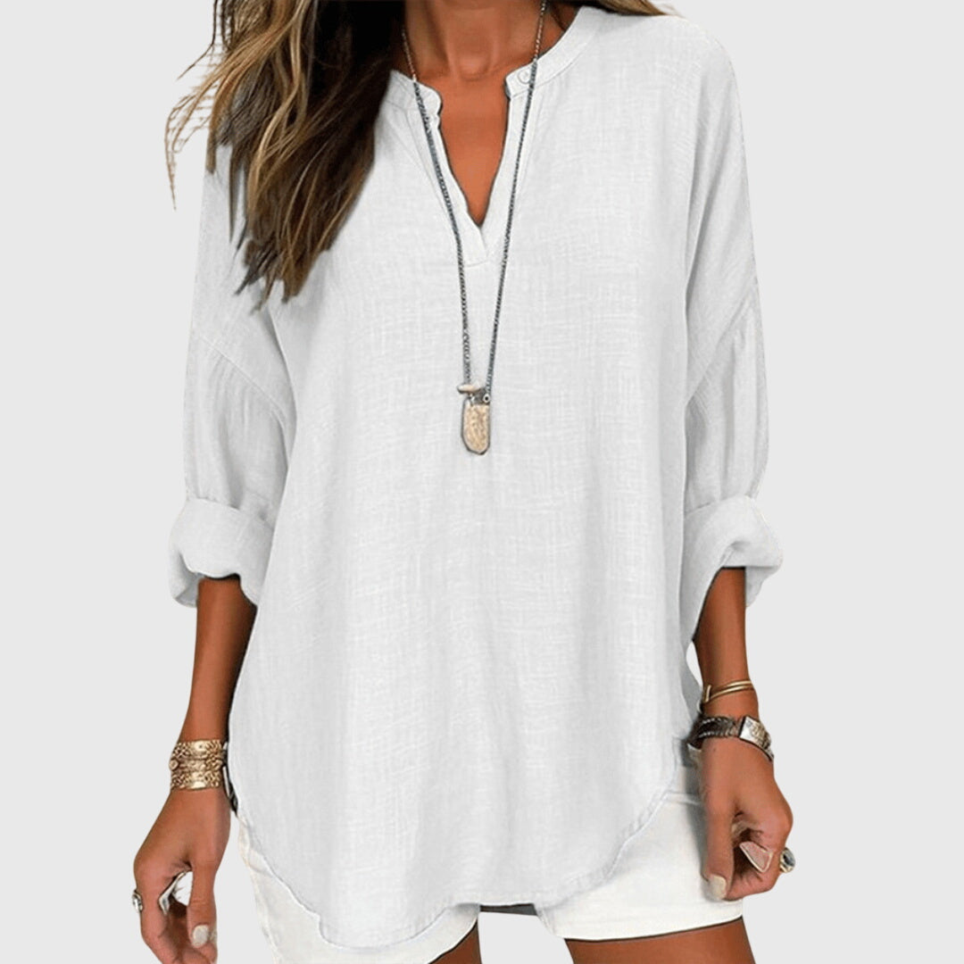 Alicia | Dames Losse Pasvorm Lange Mouwen Casual Top