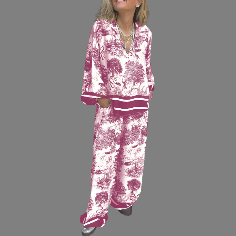 Puck™ Luxuriöses Satin-Print-Set