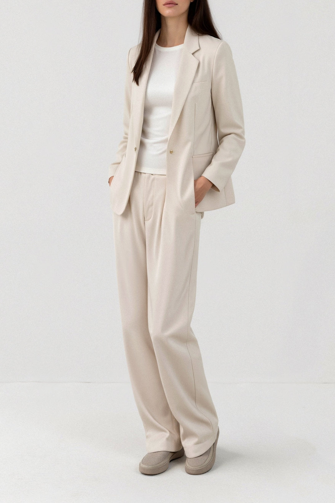 Elegante Damesbroek met Plissé
