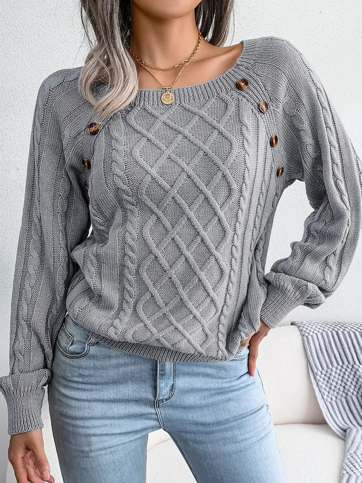 Kabelstrick™ Pullover | Baumwollmischung | Stilvoll und Bequem