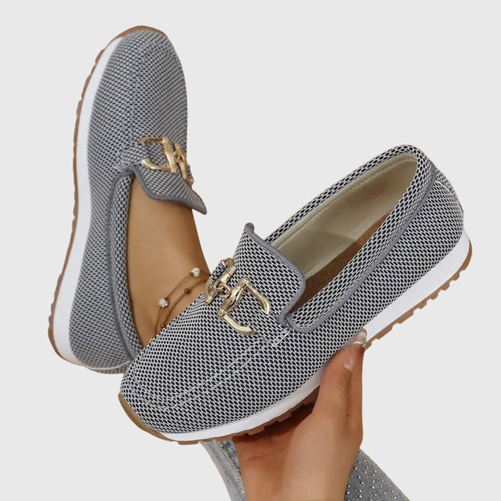Angelica | Dames Orthopedische Instap Loafers met Metalen Accent