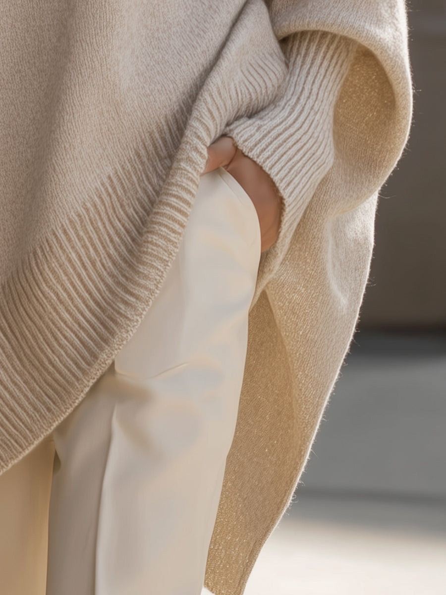Olivia | Dames Oversized Trui-Stijl Shorts Top
