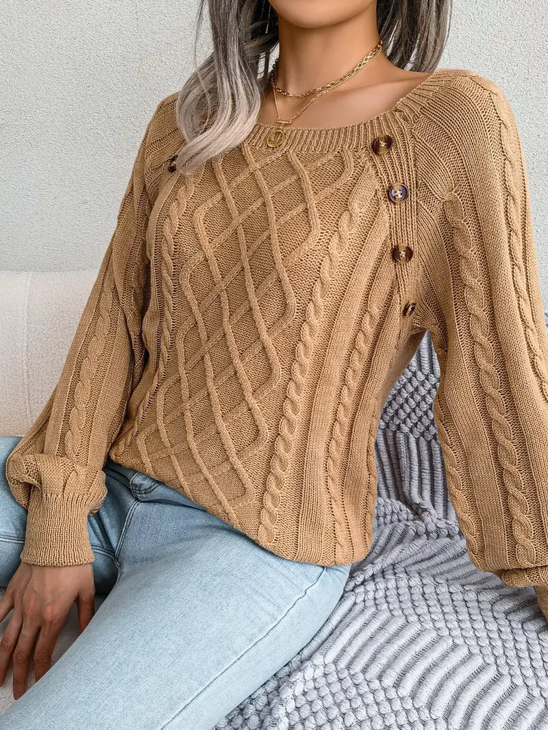 Kabelstrick™ Pullover | Baumwollmischung | Stilvoll und Bequem