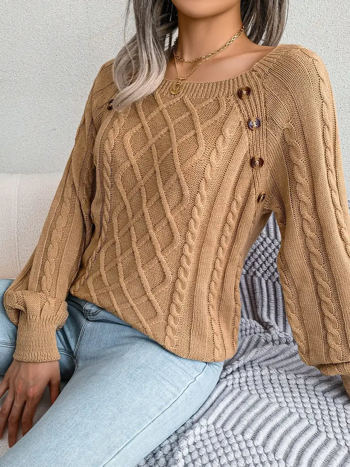 Kabelstrick™ Pullover | Baumwollmischung | Stilvoll und Bequem