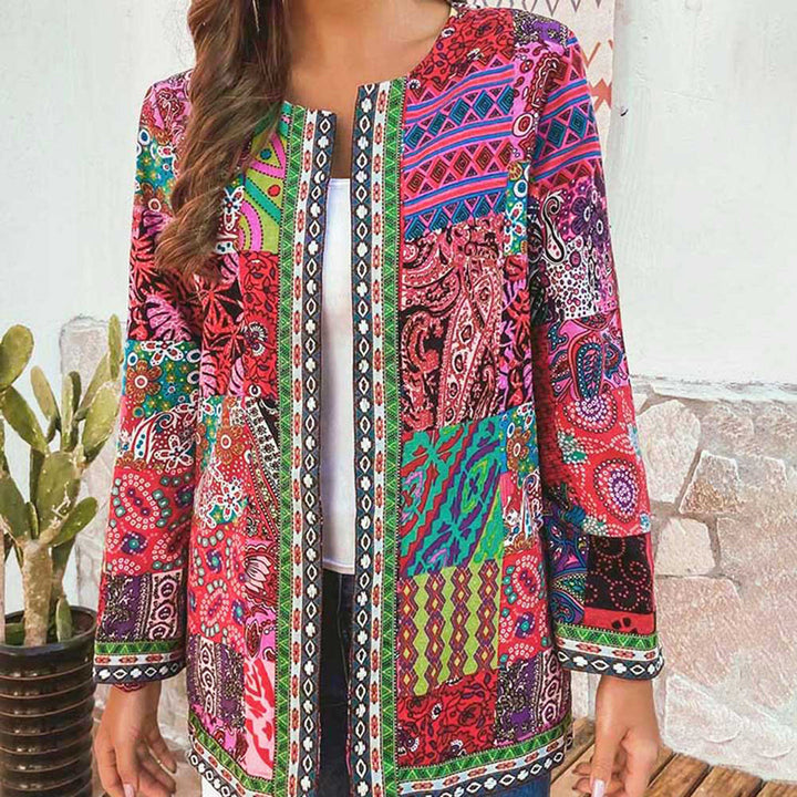 Grace™ Damen Boho Patchwork Jacke