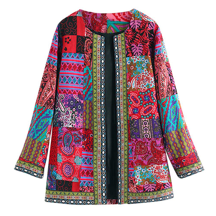 Grace™ Damen Boho Patchwork Jacke