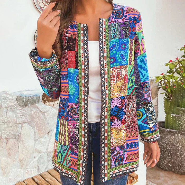 Grace™ Damen Boho Patchwork Jacke