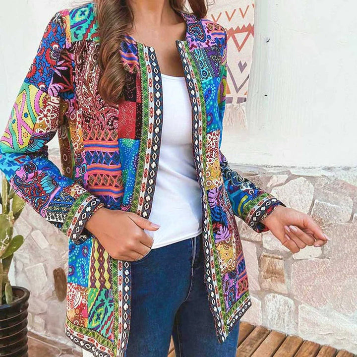 Grace™ Damen Boho Patchwork Jacke