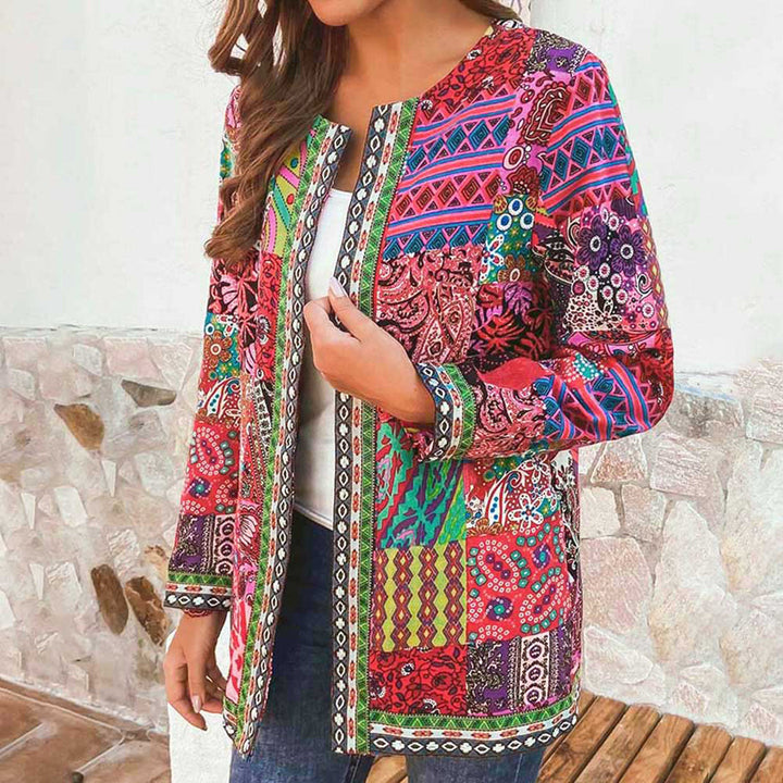 Grace™ Damen Boho Patchwork Jacke