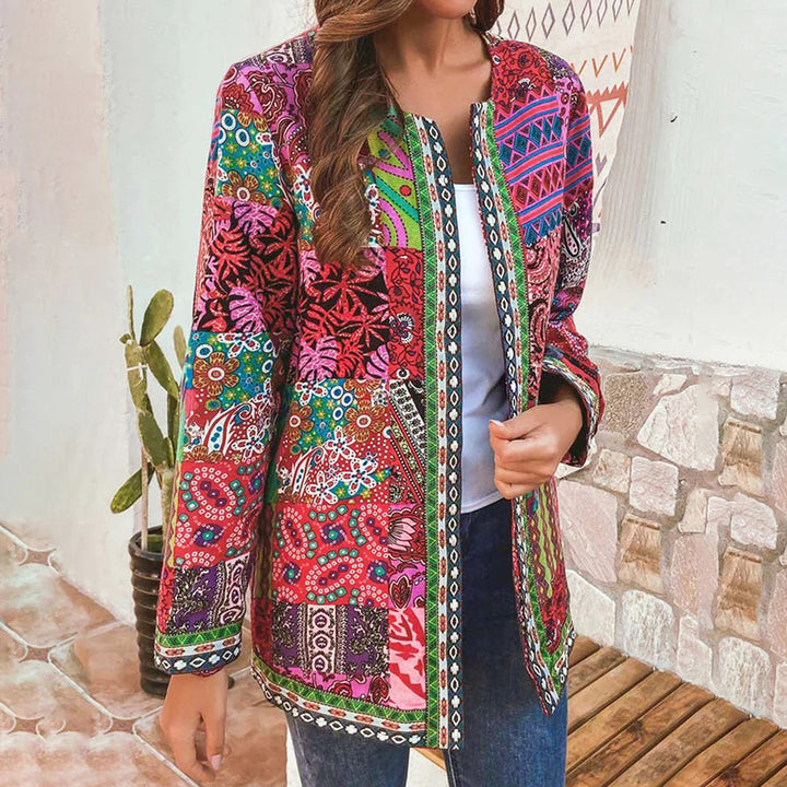 Grace™ Damen Boho Patchwork Jacke