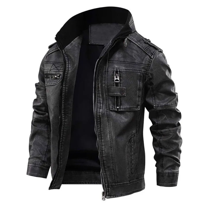 Miles | Heren Casual Bikerjack met Rits