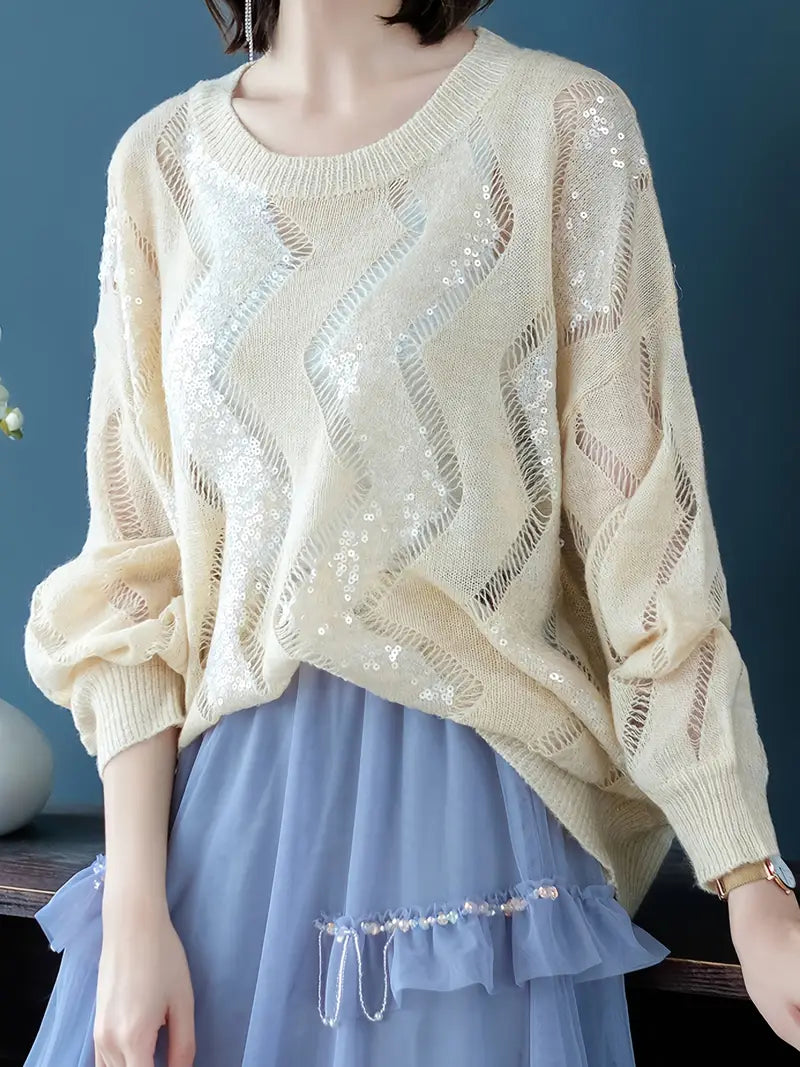 Cassandra™ Eleganter Gestrickter Damenpullover