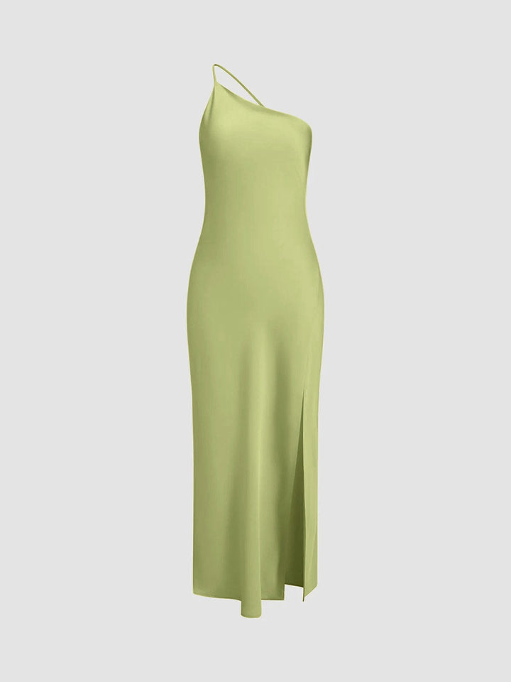 Katharina | Elegante Rugloze Satijnen Jurk voor Bruiloft en Feest