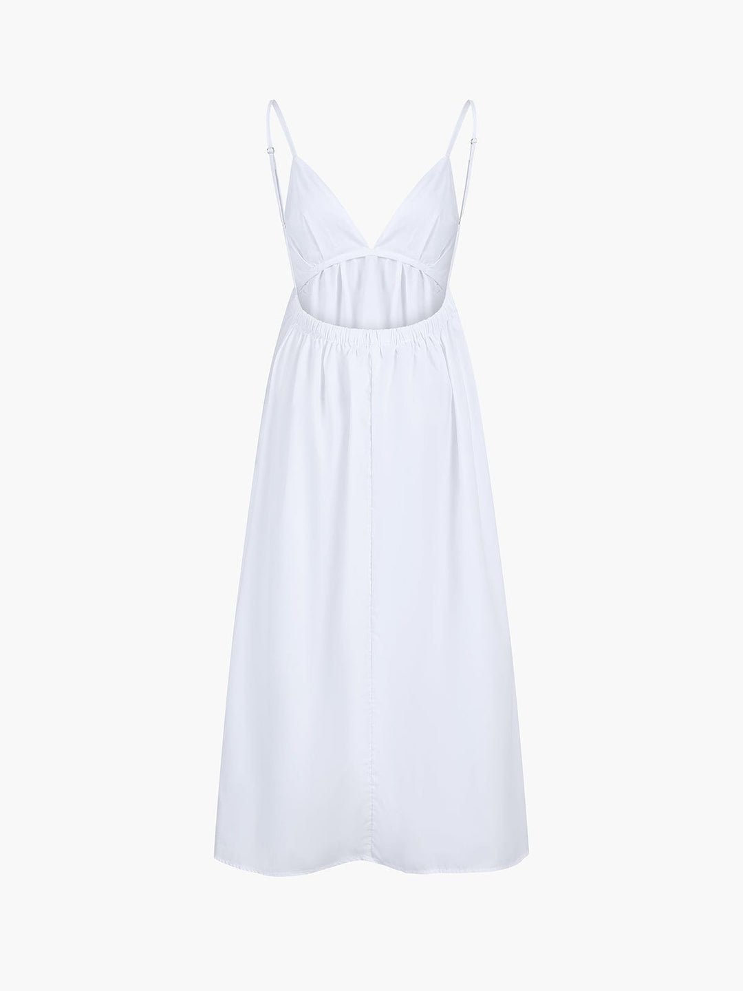 Elena | Rugloos Maxi-jurk met Cut-Out – Tijdloze Zomer-Elegantie