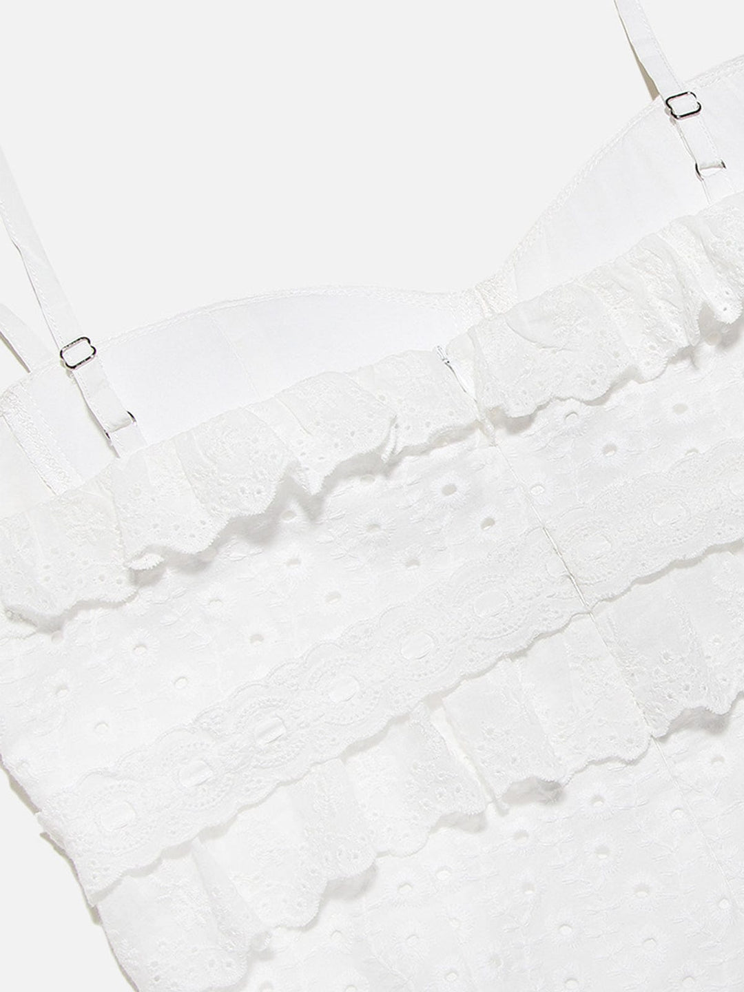 Hanna | Romantische kantjurk met ruches – Feminine elegantie in wit
