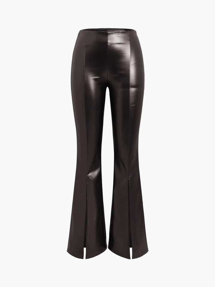 Emilia | Uitlopende Flair-broek met Ritsen