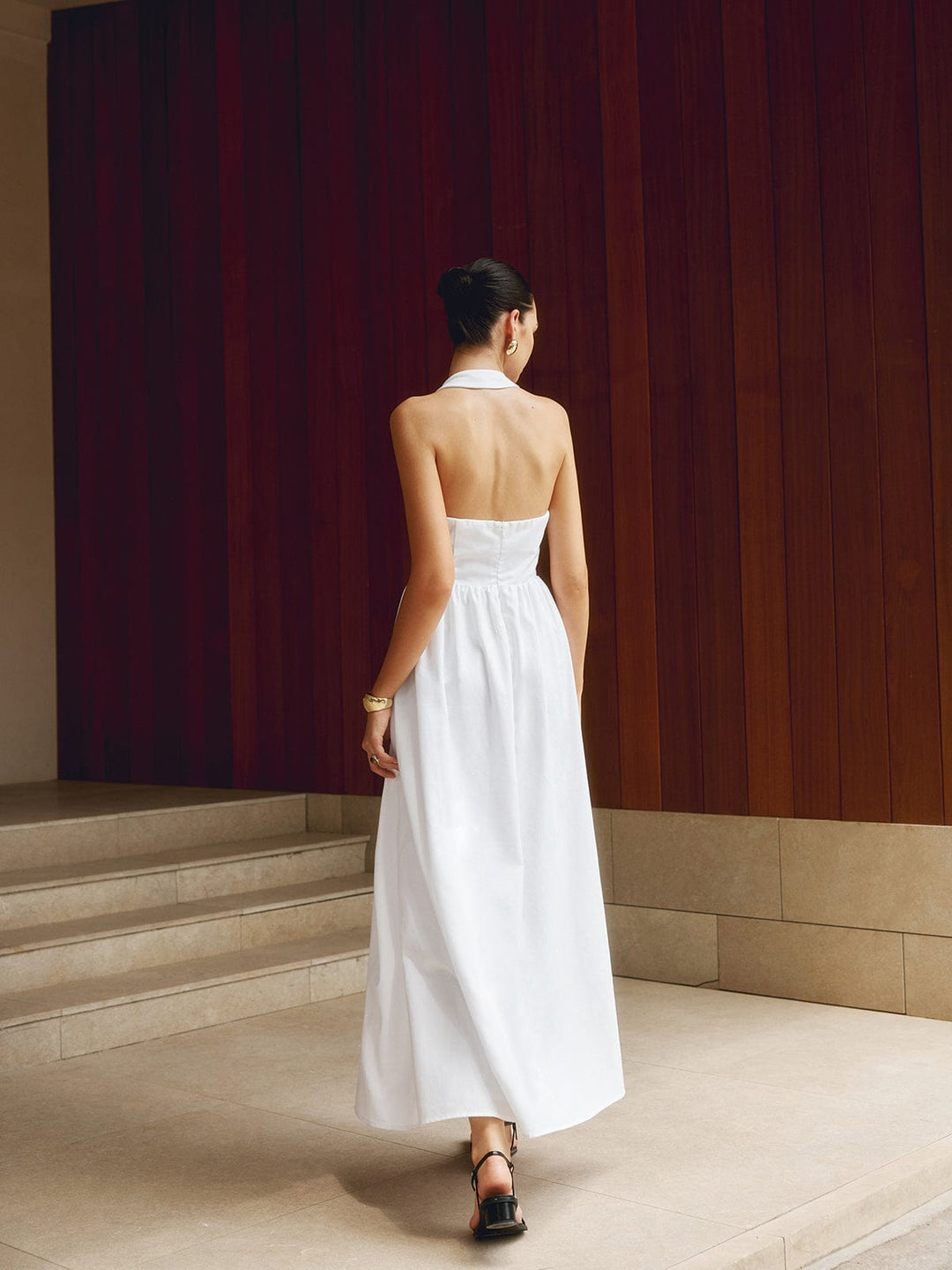 Charlotte | A-Linien Halter-Maxikleid – Sommerliche Raffinesse