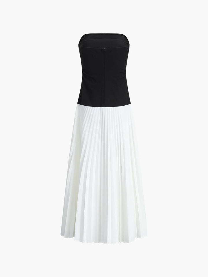 Elise | Stijlvolle Bustier-Top & Vloeiende Maxi-Rok voor een Elegante Look