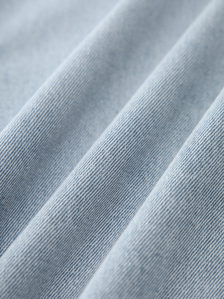 Sofia | Dames Midi Rok van Denim met Voorsplit