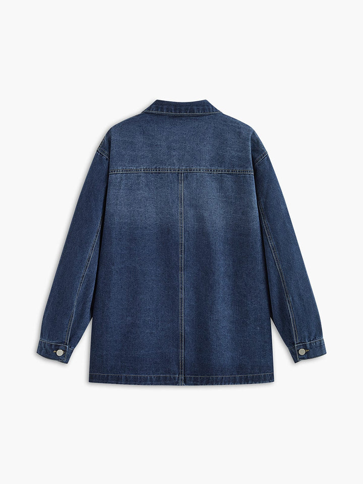 Emma | Oversized Denim-Jacke – Lässig und vielseitig