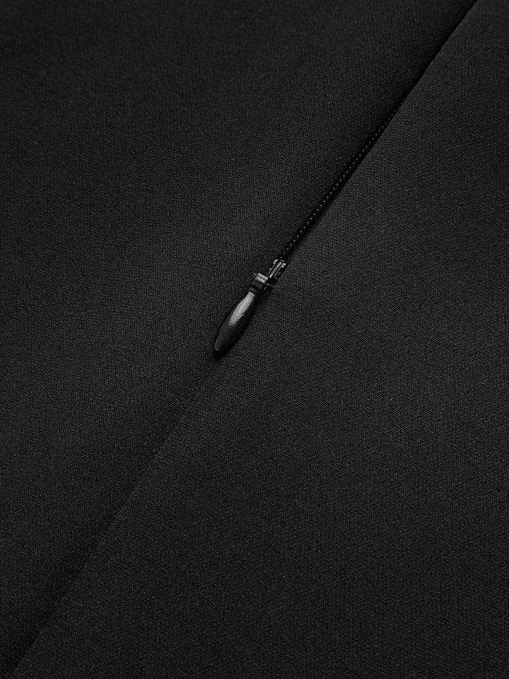 Robin | Elegante mouwloze midikleed met plissé-design