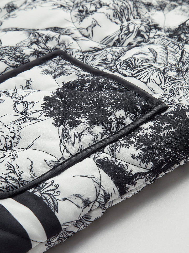 Lichte zomerjack met kunstzinnige print – Elegantie ontmoet comfort