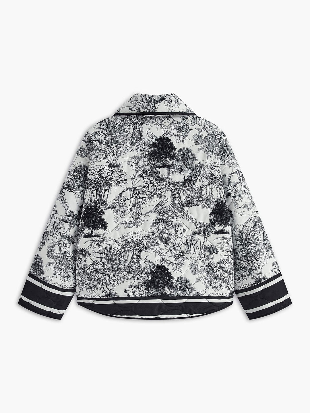 Lichte zomerjack met kunstzinnige print – Elegantie ontmoet comfort
