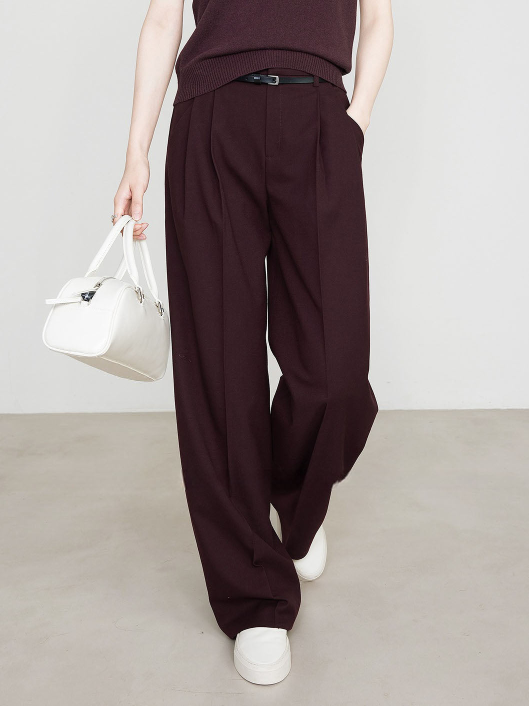 Verena | Bordeaux Chino Elegant en Comfortabel