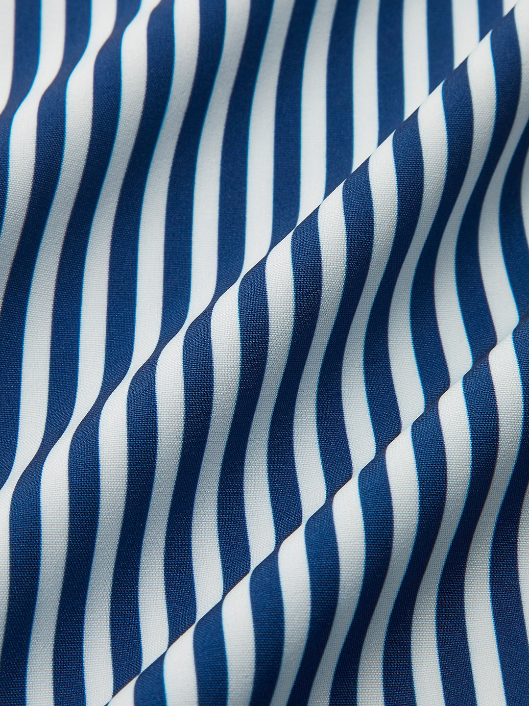 Gestreepte Damesblouse in Marineblauw met Uitlopende Mouwen