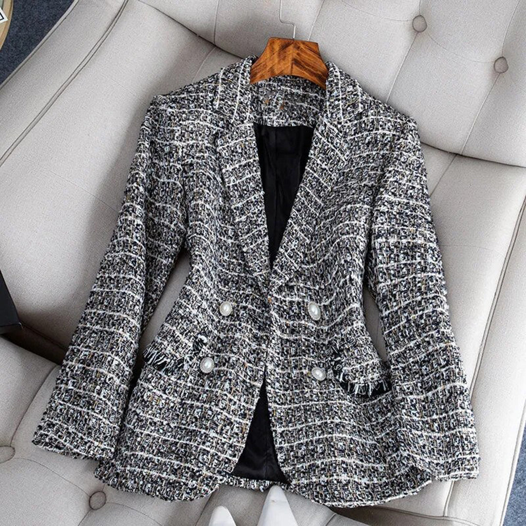 Scarlett™ Damen Taillierter Tweed Blazer