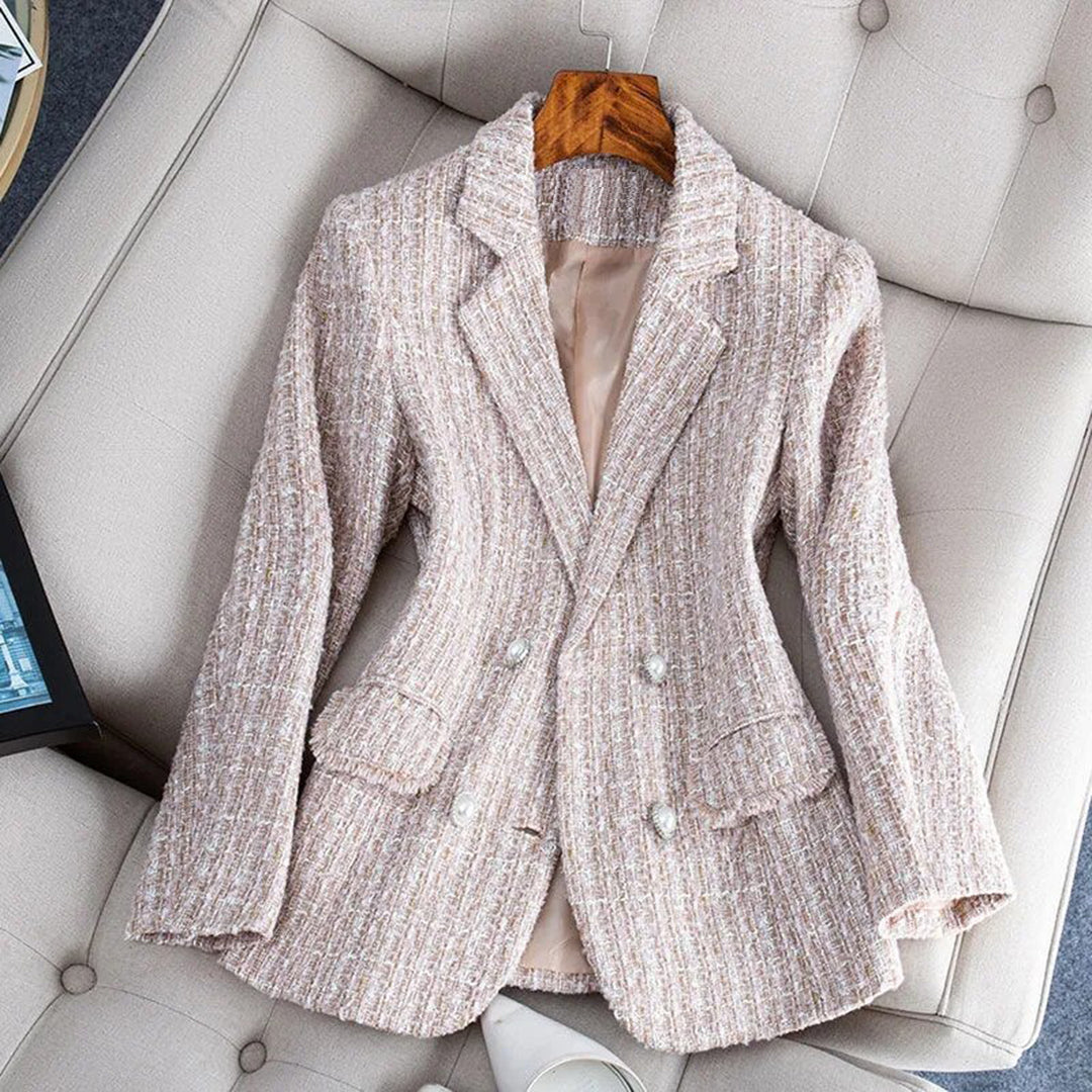 Scarlett™ Damen Taillierter Tweed Blazer