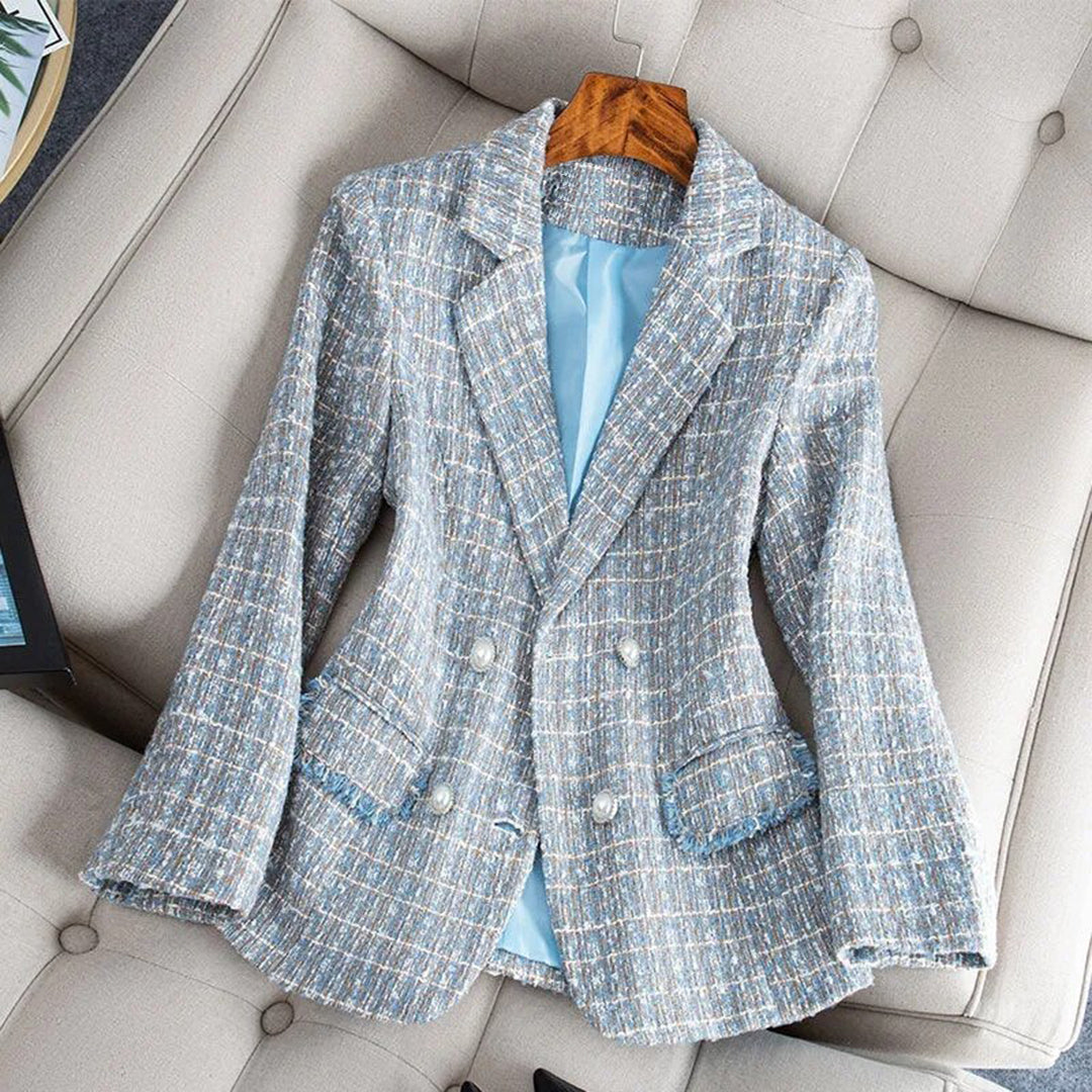 Scarlett™ Damen Taillierter Tweed Blazer