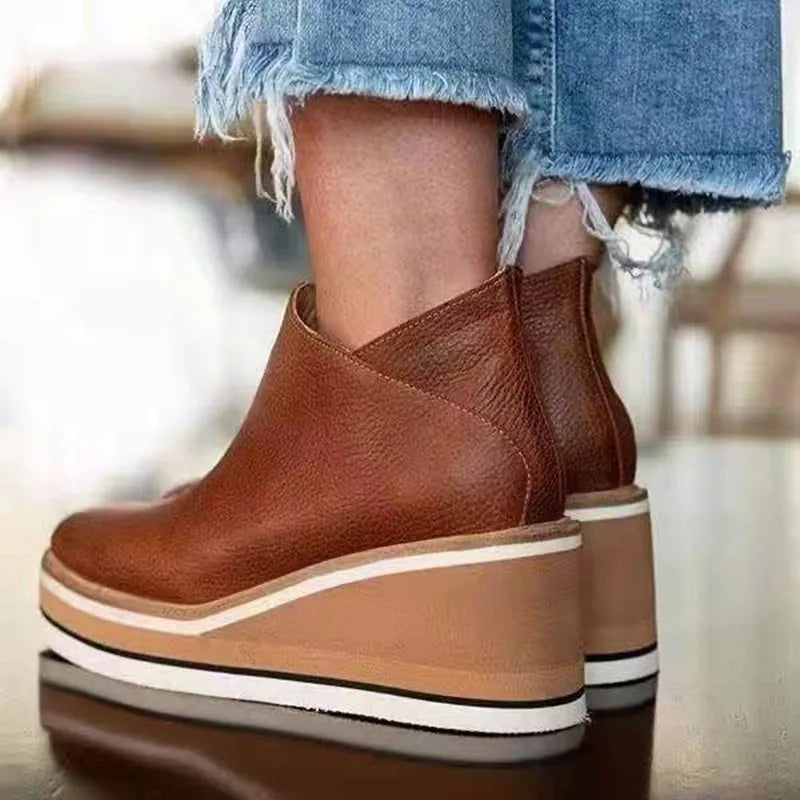 Esme | Damen Orthopädische Plateau Stiefeletten