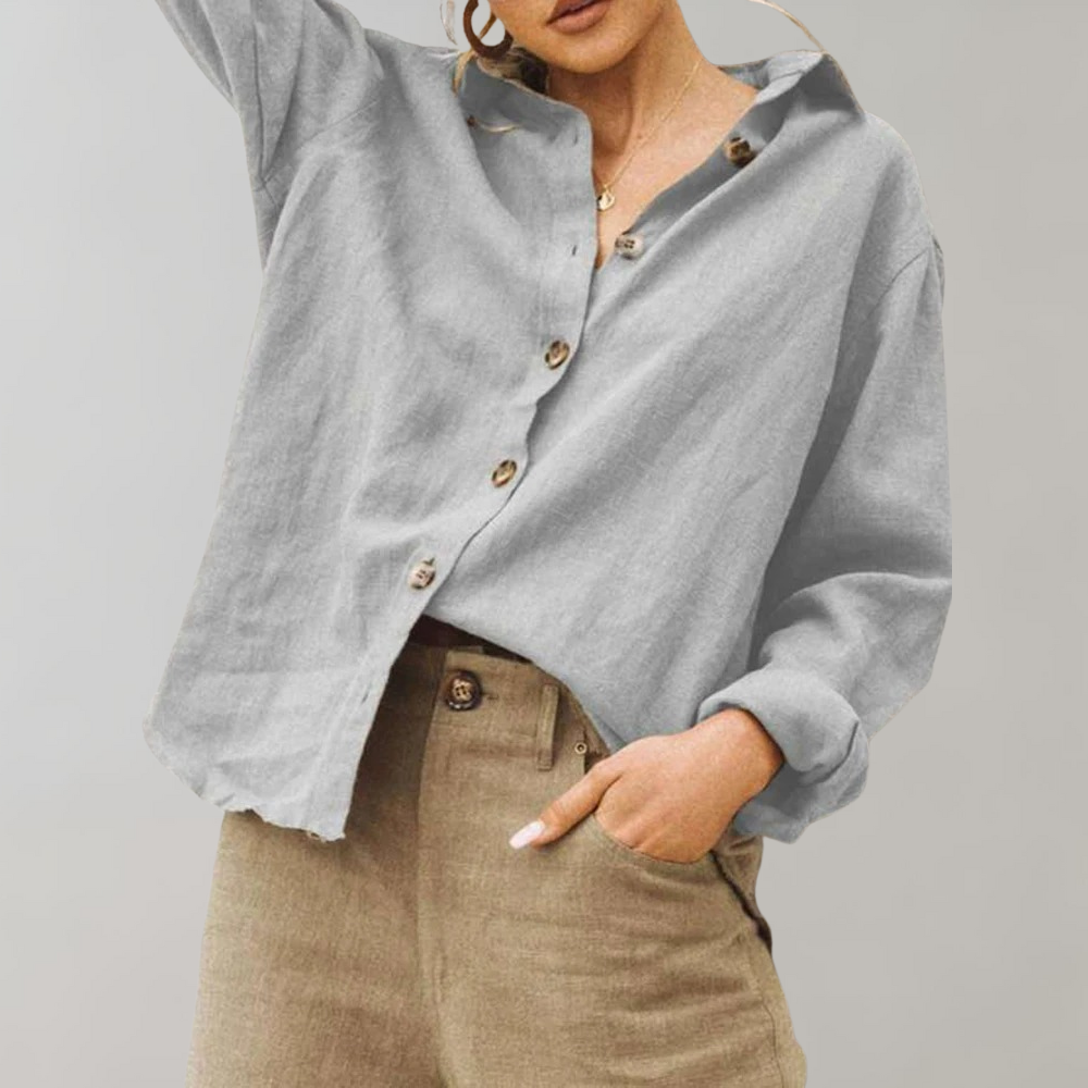 Annabelle™ Damen Leinenlook Bluse