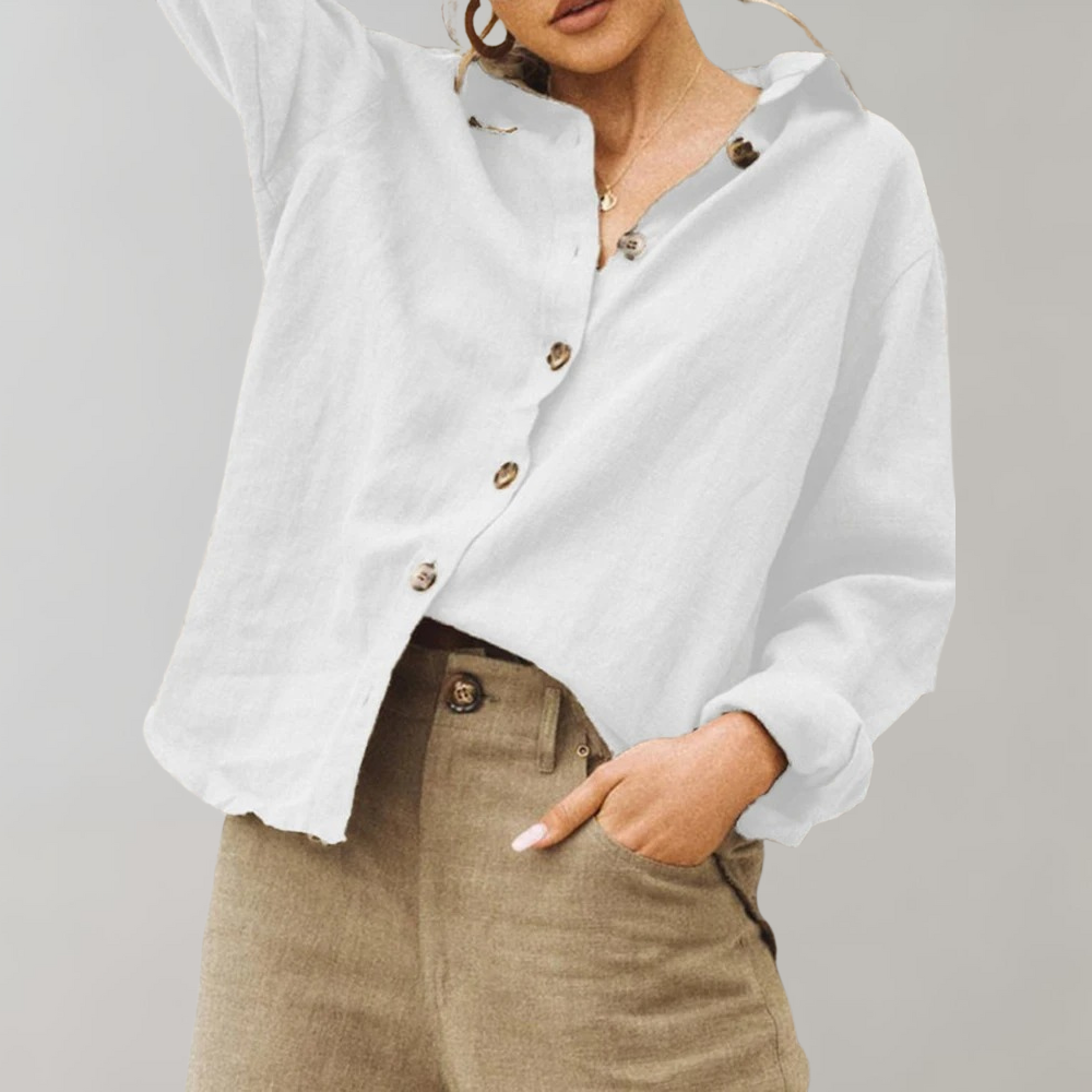 Annabelle™ Damen Leinenlook Bluse