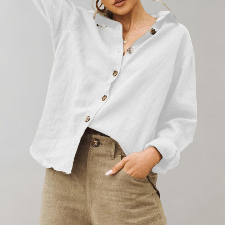 Annabelle™ Damen Leinenlook Bluse